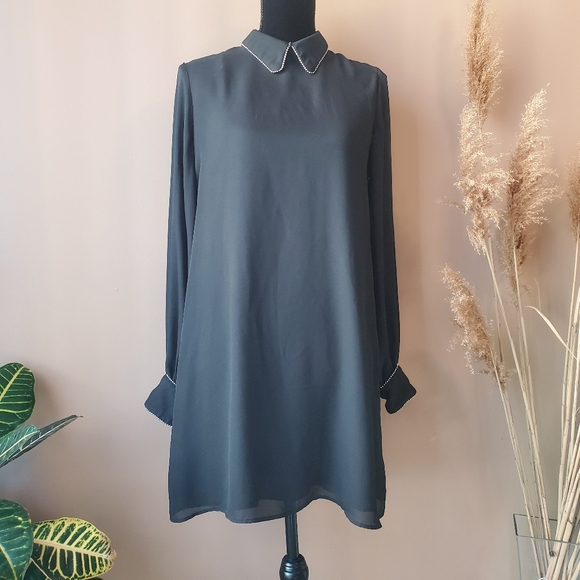 ANTHROPOLOGY Avec Les Filles Black Mini Dress - Picture 13 of 16